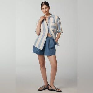 Anthropologie Maeve The Bennet Buttondown Shirt: Linen Edition
